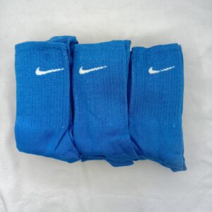 Medias 3/4 Nike Azul Logo Blanco