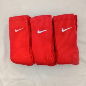 Medias 3/4 Nike Rojo Anaranjado Logo Blanco