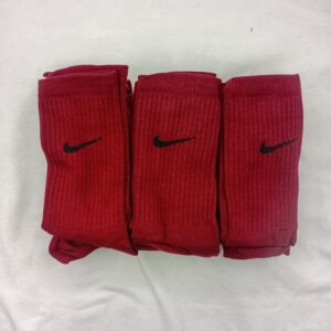Medias 3/4 Nike Bordo Fuerte Logo Negro