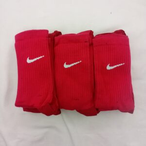 Medias 3/4 Nike Rojo CLasico Logo Blanco