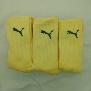 Medias 3/4 Puma Amarillo Logo Negro