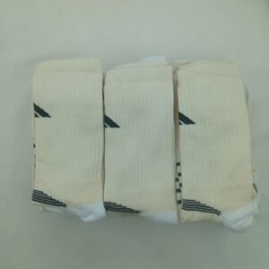 Medias 3/4 Toalla Adidas Cremita Logo Negro