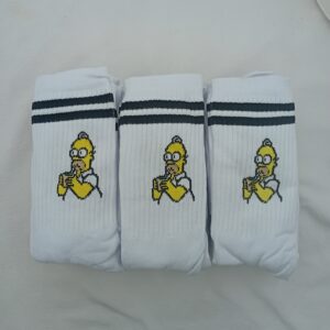 Medias 3/4 Blanco Homero