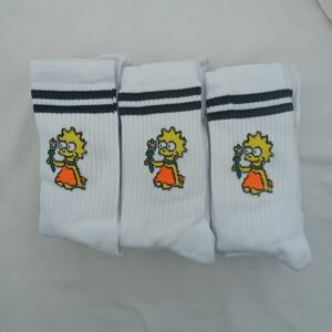 Medias 3/4 Blanco Lisa