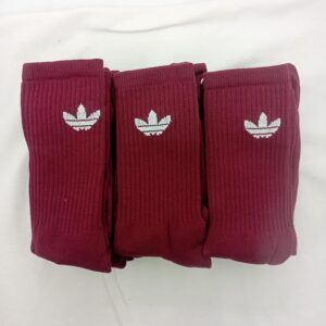 Medias 3/4 Adidas Retro Bordo Logo Blanco