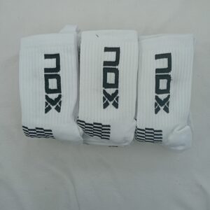 Medias 3/4 Nox Lisa Blanco Logo Negro