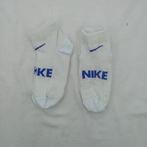 Soquetes  Nike Hueso Logo Azul