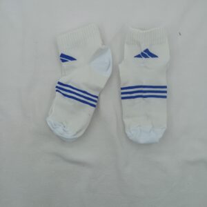 Soquetes  Adidas Hueso Logo Azul