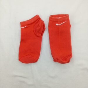 Soquetes Nike Naranja Logo Blanco