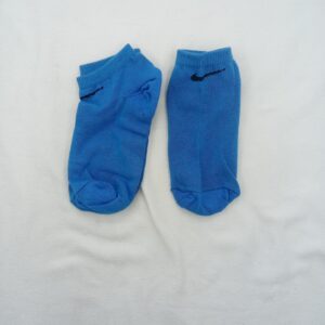 Soquetes Nike Azul Logo Negro