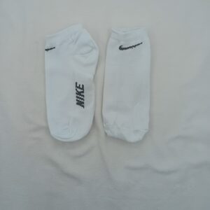 Soquetes Nike Blanco Logo Negro