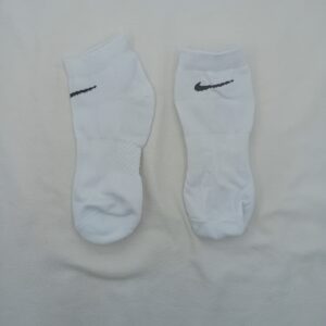 Soquetes Toalla Nike Blanco Logo Negro