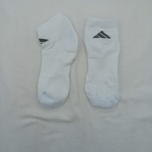 Soquetes Toalla Adidas Blanco Logo Negro