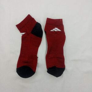 Soquetes Toalla Adidas Bordo Logo Blanco Talon Negro
