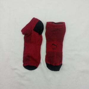 Soquetes Puma Bordo Logo Negro Talon Negro